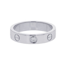 将图像加载到图库查看器中，CARTIER Love Ring Small Model Diamond Size 50/#10 SmallB4050550/B4050500 18K White Gold
