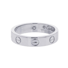 将图像加载到图库查看器中，CARTIER Love Ring Small Model Diamond Size 50/#10 SmallB4050550/B4050500 18K White Gold
