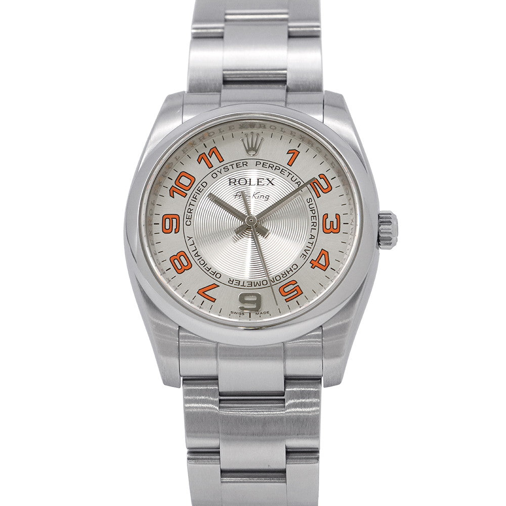 ROLEX Air-King W34mm Stainless Steel Silver concentric Dial114200