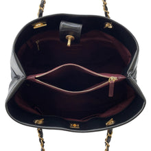 Load image into Gallery viewer, CHANEL Matelasse CC Logo Chain Tote Black Leather
