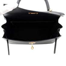 Load image into Gallery viewer, HERMES Kelly Sellier Black Epsom Size 28
