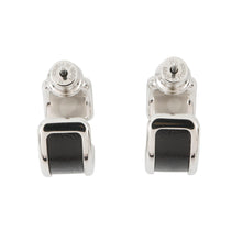 Load image into Gallery viewer, HERMES Earrings 《Olympe》 Size PM Black Metal Box Calf Leather
