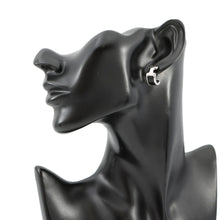 Load image into Gallery viewer, HERMES Earrings 《Olympe》 Size PM Black Metal Box Calf Leather
