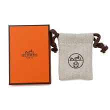 Load image into Gallery viewer, HERMES Earrings 《Olympe》 Size PM Black Metal Box Calf Leather
