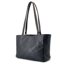 将图像加载到图库查看器中，CHANEL Matelasse Shopping Tote Bag BlackAS3537 Calf Leather
