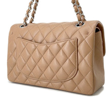 Load image into Gallery viewer, CHANEL Matelasse W Flap ChainShoulder Bag BeigeA01113 Lambskin Size 23
