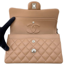 Load image into Gallery viewer, CHANEL Matelasse W Flap ChainShoulder Bag BeigeA01113 Lambskin Size 23
