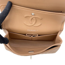 Load image into Gallery viewer, CHANEL Matelasse W Flap ChainShoulder Bag BeigeA01113 Lambskin Size 23
