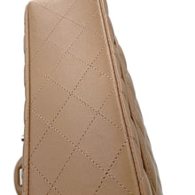 Load image into Gallery viewer, CHANEL Matelasse W Flap ChainShoulder Bag BeigeA01113 Lambskin Size 23
