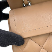 Load image into Gallery viewer, CHANEL Matelasse W Flap ChainShoulder Bag BeigeA01113 Lambskin Size 23
