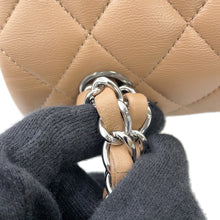 Load image into Gallery viewer, CHANEL Matelasse W Flap ChainShoulder Bag BeigeA01113 Lambskin Size 23
