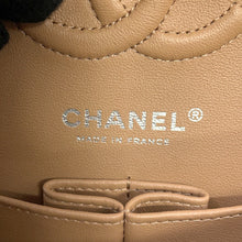 Load image into Gallery viewer, CHANEL Matelasse W Flap ChainShoulder Bag BeigeA01113 Lambskin Size 23
