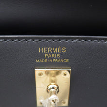 Load image into Gallery viewer, HERMES Kelly Retourne Sewing Verso Grimist/Black Swift Leather Size 25
