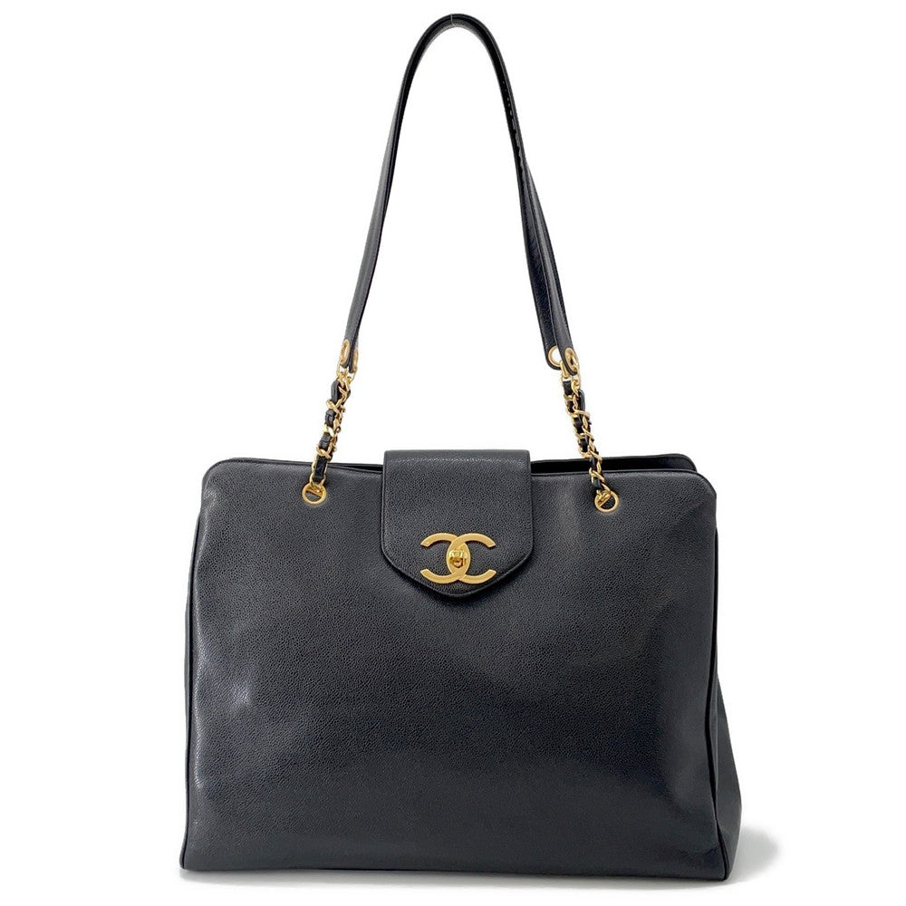 CHANEL Supermodel Chain Tote BlackA01992 Caviar Leather