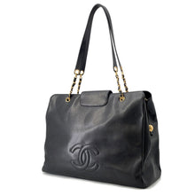 将图像加载到图库查看器中，CHANEL Supermodel Chain Tote BlackA01992 Caviar Leather
