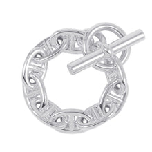 将图像加载到图库查看器中，HERMES Chaine d'Ancre Bracelet 9 frames Size TGM SV925
