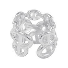 将图像加载到图库查看器中，HERMES Chaine d&#39;Ancre Anchene Ring Size GM/50/#10 SV925
