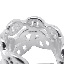 将图像加载到图库查看器中，HERMES Chaine d&#39;Ancre Anchene Ring Size GM/50/#10 SV925
