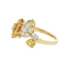 将图像加载到图库查看器中，Van Cleef &amp; Arpels Folie des Pres Ring Size Approximately No. 14 18K Yellow Gold

