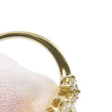 将图像加载到图库查看器中，Van Cleef &amp; Arpels Folie des Pres Ring Size Approximately No. 14 18K Yellow Gold
