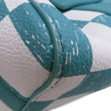 将图像加载到图库查看器中，LOUIS VUITTON City Keepall Turquoise/WhiteN50076 damier checkerboard
