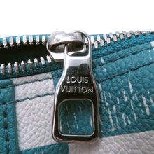 将图像加载到图库查看器中，LOUIS VUITTON City Keepall Turquoise/WhiteN50076 damier checkerboard
