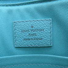 将图像加载到图库查看器中，LOUIS VUITTON City Keepall Turquoise/WhiteN50076 damier checkerboard
