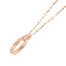 Load image into Gallery viewer, TIFFANY&amp;Co. T Two Circle Diamond Pendant63843091 18K Pink Gold
