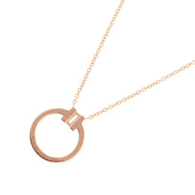 Load image into Gallery viewer, TIFFANY&amp;Co. T Two Circle Diamond Pendant63843091 18K Pink Gold

