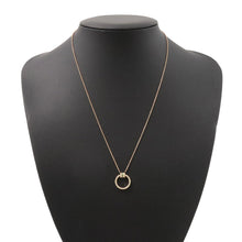 Load image into Gallery viewer, TIFFANY&amp;Co. T Two Circle Diamond Pendant63843091 18K Pink Gold
