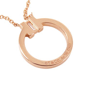 Load image into Gallery viewer, TIFFANY&amp;Co. T Two Circle Diamond Pendant63843091 18K Pink Gold
