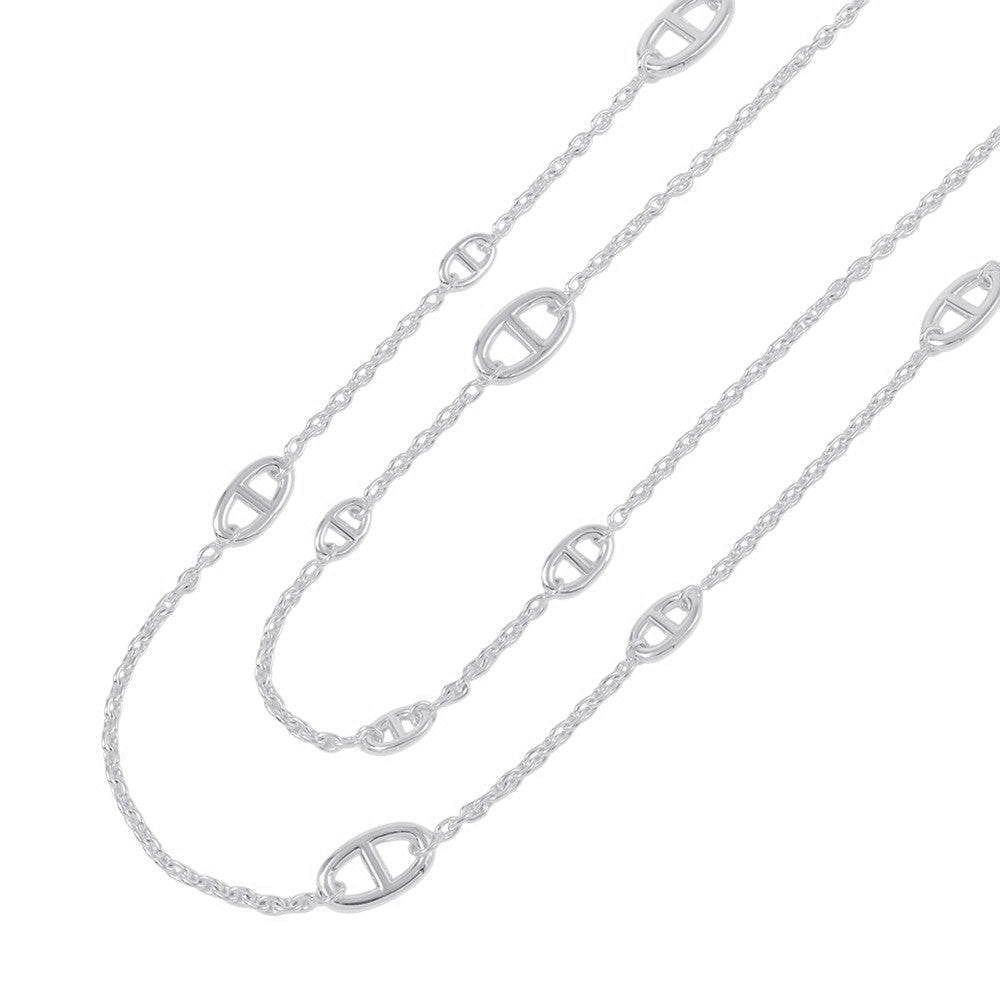 HERMES Farandole Long Necklace Size 120 SV925