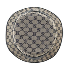 Load image into Gallery viewer, GUCCI GG Canvas bucket hat Size XL Beige/Navy576587 Polyester68% Cotton16% Nylon16%
