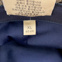 Load image into Gallery viewer, GUCCI GG Canvas bucket hat Size XL Beige/Navy576587 Polyester68% Cotton16% Nylon16%
