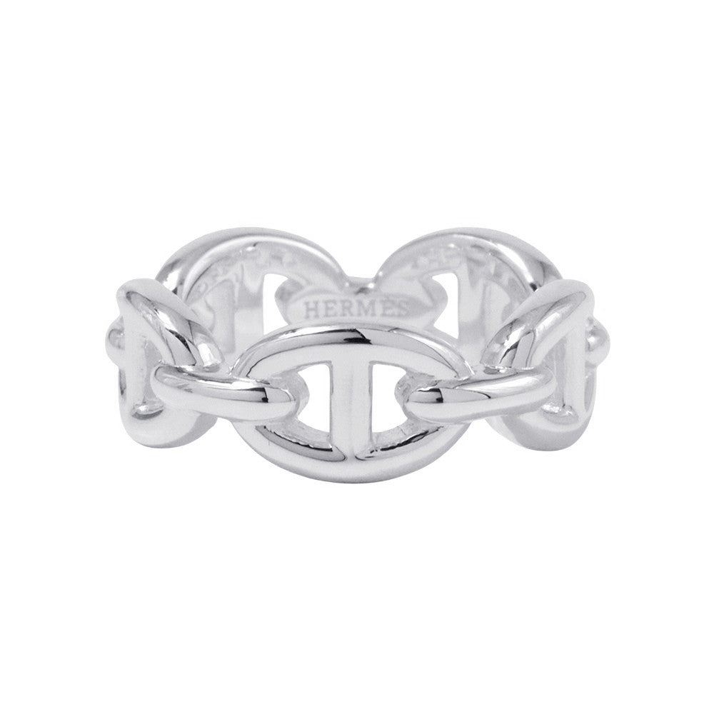 HERMES Chaine d'Ancre Anchene Ring Size PM/52/#12 SV925