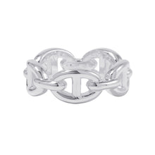 将图像加载到图库查看器中，HERMES Chaine d&#39;Ancre Anchene Ring Size PM/52/#12 SV925
