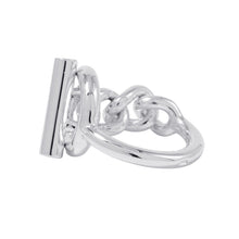 将图像加载到图库查看器中，HERMES Croisette Ring Size MM/55/#15 SV925
