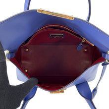 将图像加载到图库查看器中，Ferragamo Gancini 2WAYShoulder Bag Blue21 E990 Leather
