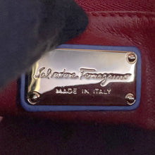 将图像加载到图库查看器中，Ferragamo Gancini 2WAYShoulder Bag Blue21 E990 Leather
