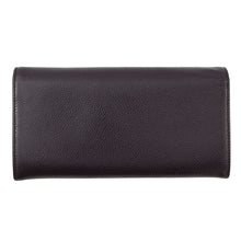 Load image into Gallery viewer, CHANEL CC Logo Long Flap Wallet PurpleA50070 Caviar Leather
