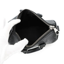 将图像加载到图库查看器中，LOUIS VUITTON Keepall NoirM45947 Monogram Eclipse Reverse Size XS
