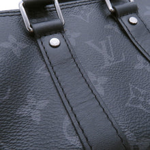 将图像加载到图库查看器中，LOUIS VUITTON Keepall NoirM45947 Monogram Eclipse Reverse Size XS
