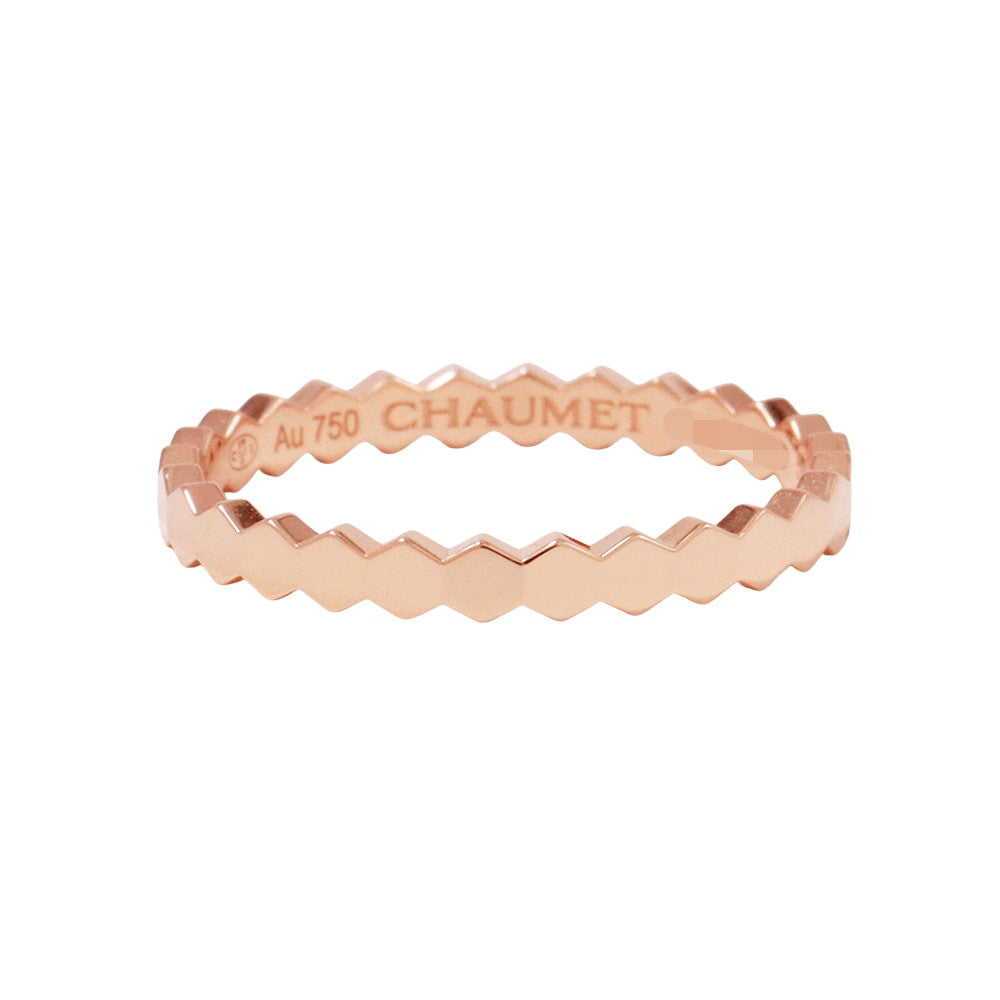 Chaumet Be My Love Ring Size 54/#14081931 18K Pink Gold
