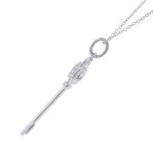 将图像加载到图库查看器中，TIFFANY&amp;Co. Crown Key Necklace Size Mini60010880 18K White Gold
