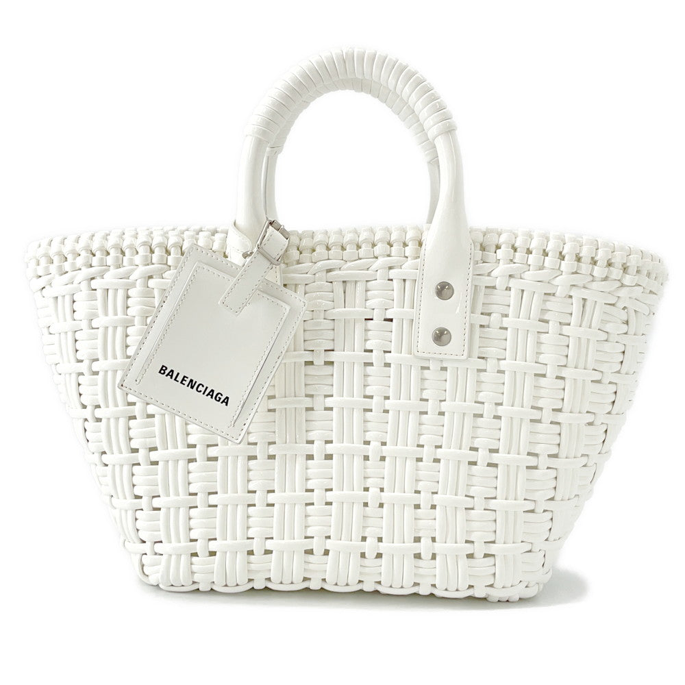 BALENCIAGA bistro White671342 Enamel Size XS