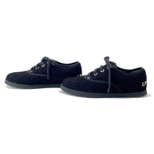 Load image into Gallery viewer, CHANEL Back Logo Low-Cut Sneakers BlackG45712 pile Size 37C
