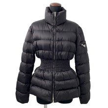 将图像加载到图库查看器中，PRADA Down Coat with Triangle Logo 2018 Model Size 42 Black29B353 Nylon
