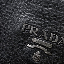 Load image into Gallery viewer, PRADA Long boots with PRADA logo Black Leather Size 37H
