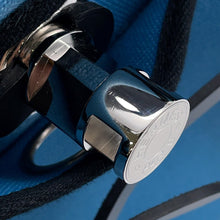 Load image into Gallery viewer, HERMES Herbag zip Black/Blue Toile Military Vache Hunter Leather Size PM
