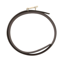 Load image into Gallery viewer, HERMES ★Belt Panache Black/Chocolat Box Calf Leather Togo Leather Size 75
